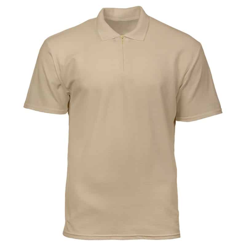 Zipper Polo Shirt.