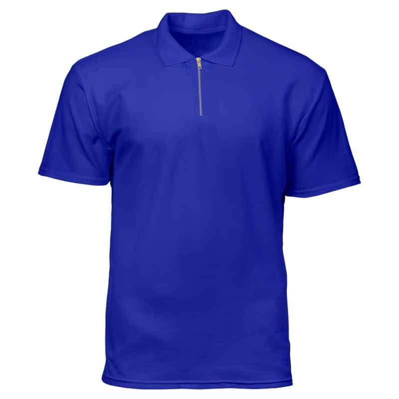 Zipper Polo Shirt.