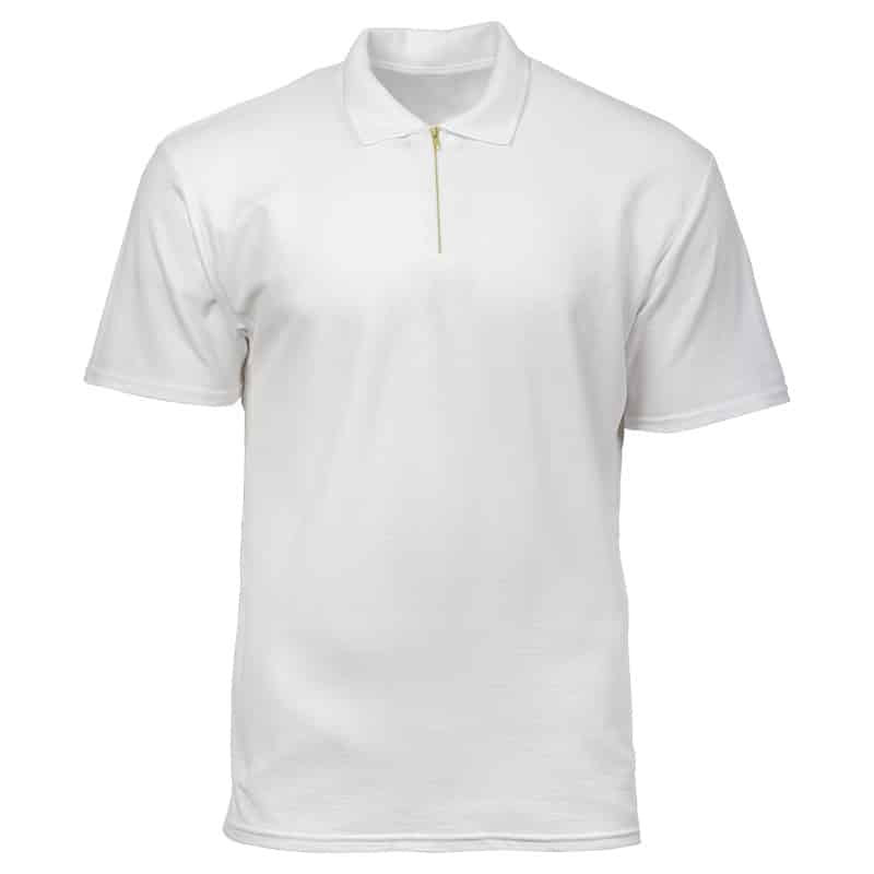 Zipper Polo Shirt.