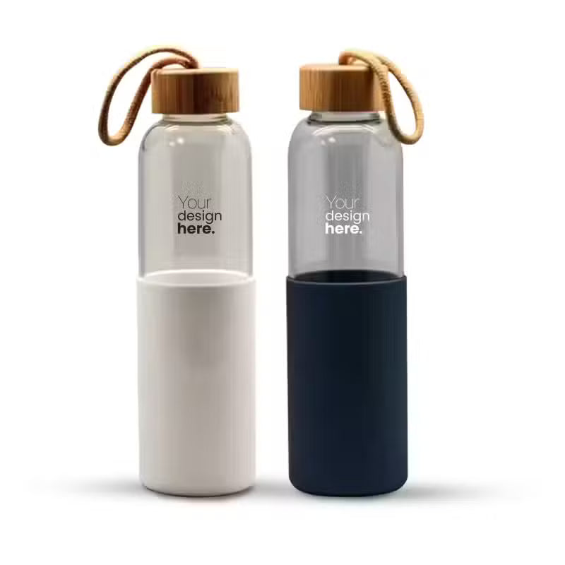 Glass Water Bottle with Sleeve