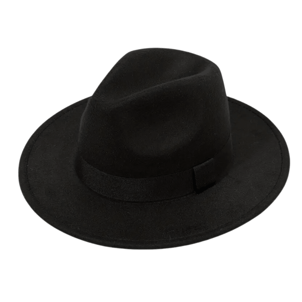 Suede Fedora Hat.