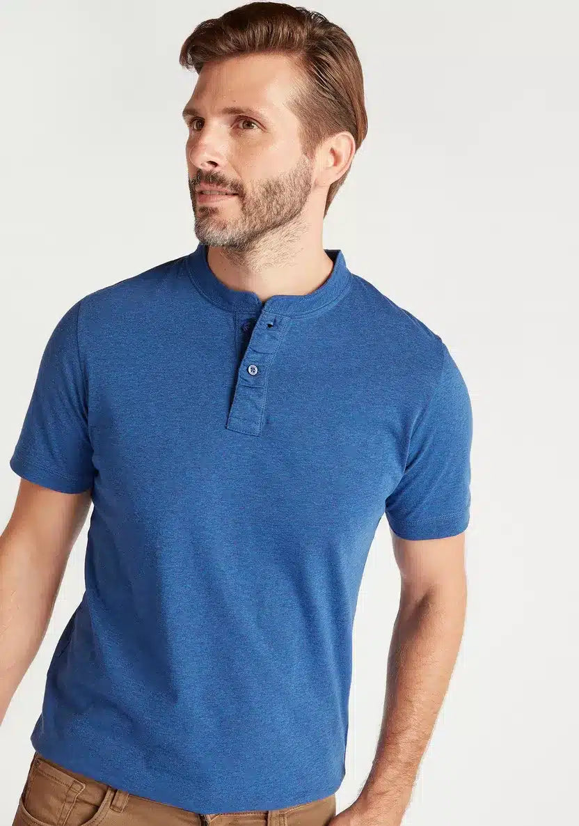 Henley T shirt.
