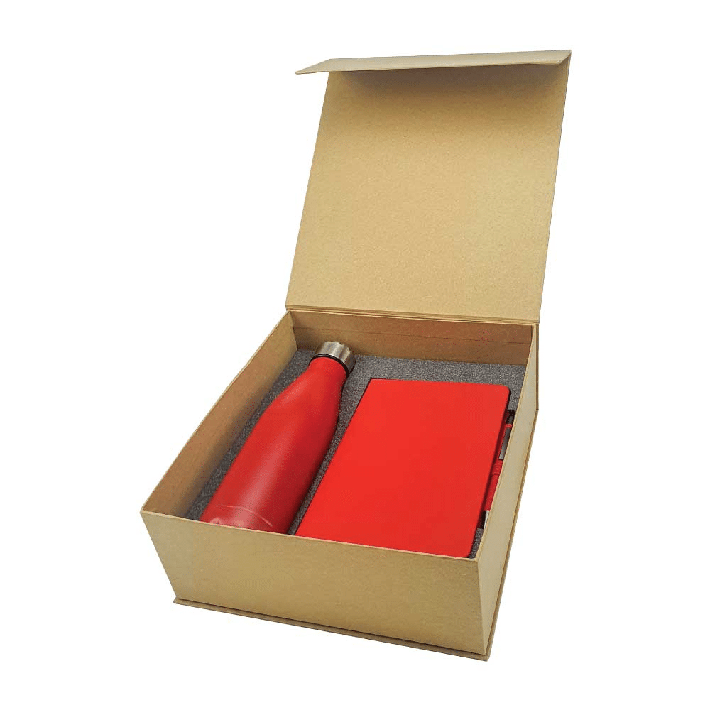 Promotional Notebook & Bottle Gift Set.