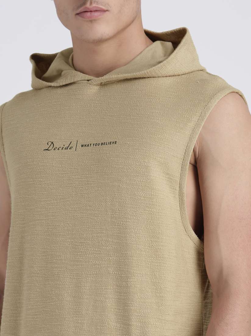 Sleeveless Hoodie.