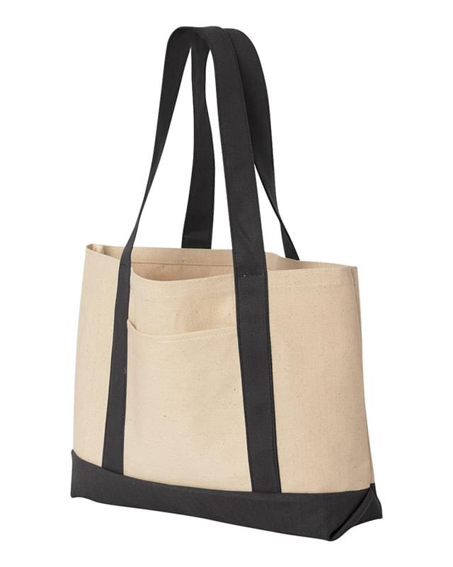 Two tone tote bags.