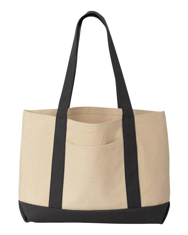 Two tone tote bag.