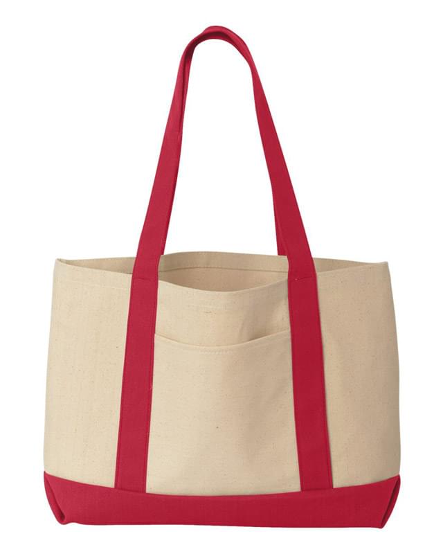 Two tone tote bags.