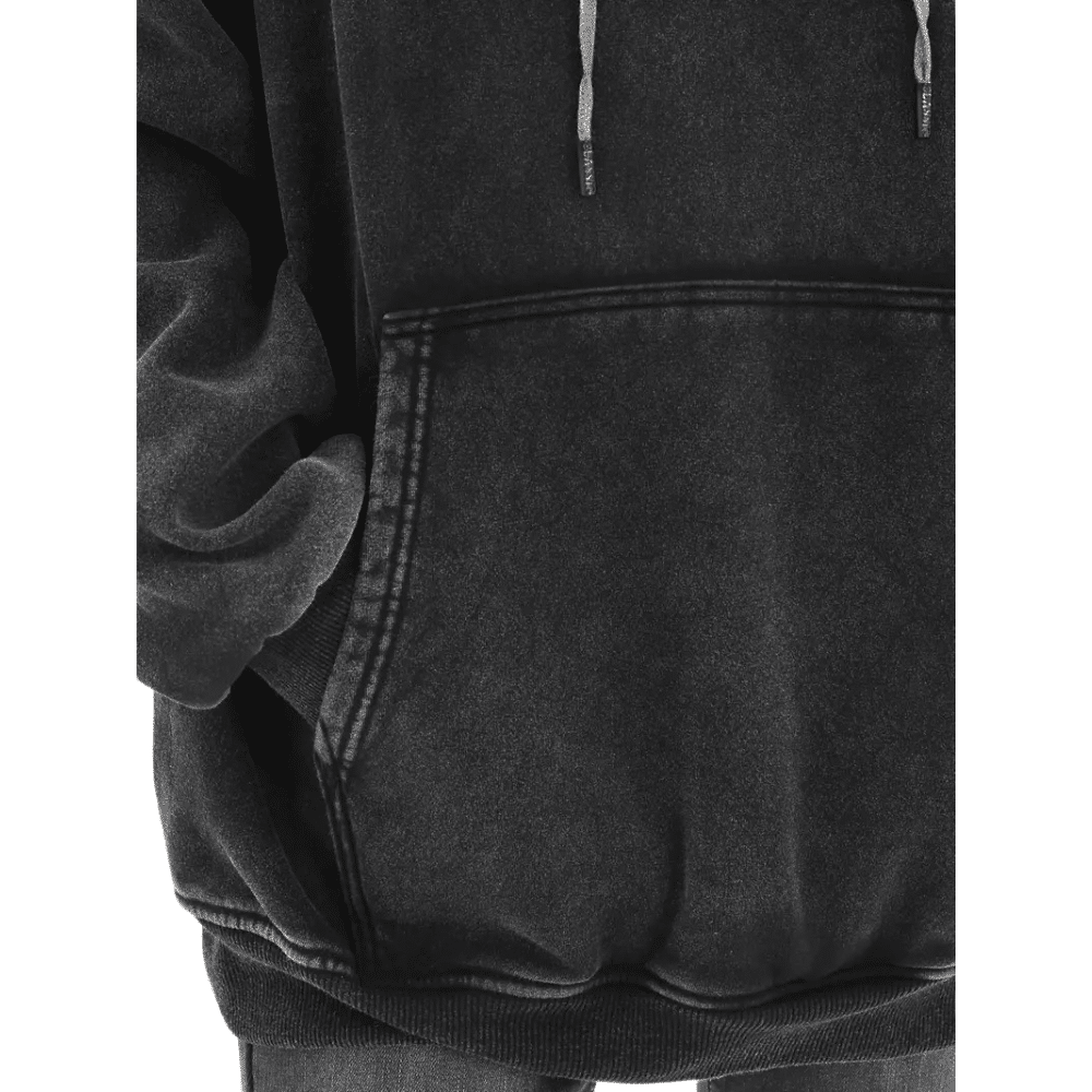 Custom Printed Vintage Acid Wash Hoodie.