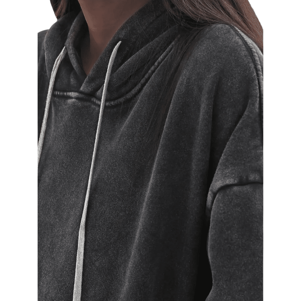 Custom Printed Vintage Acid Wash Hoodie.