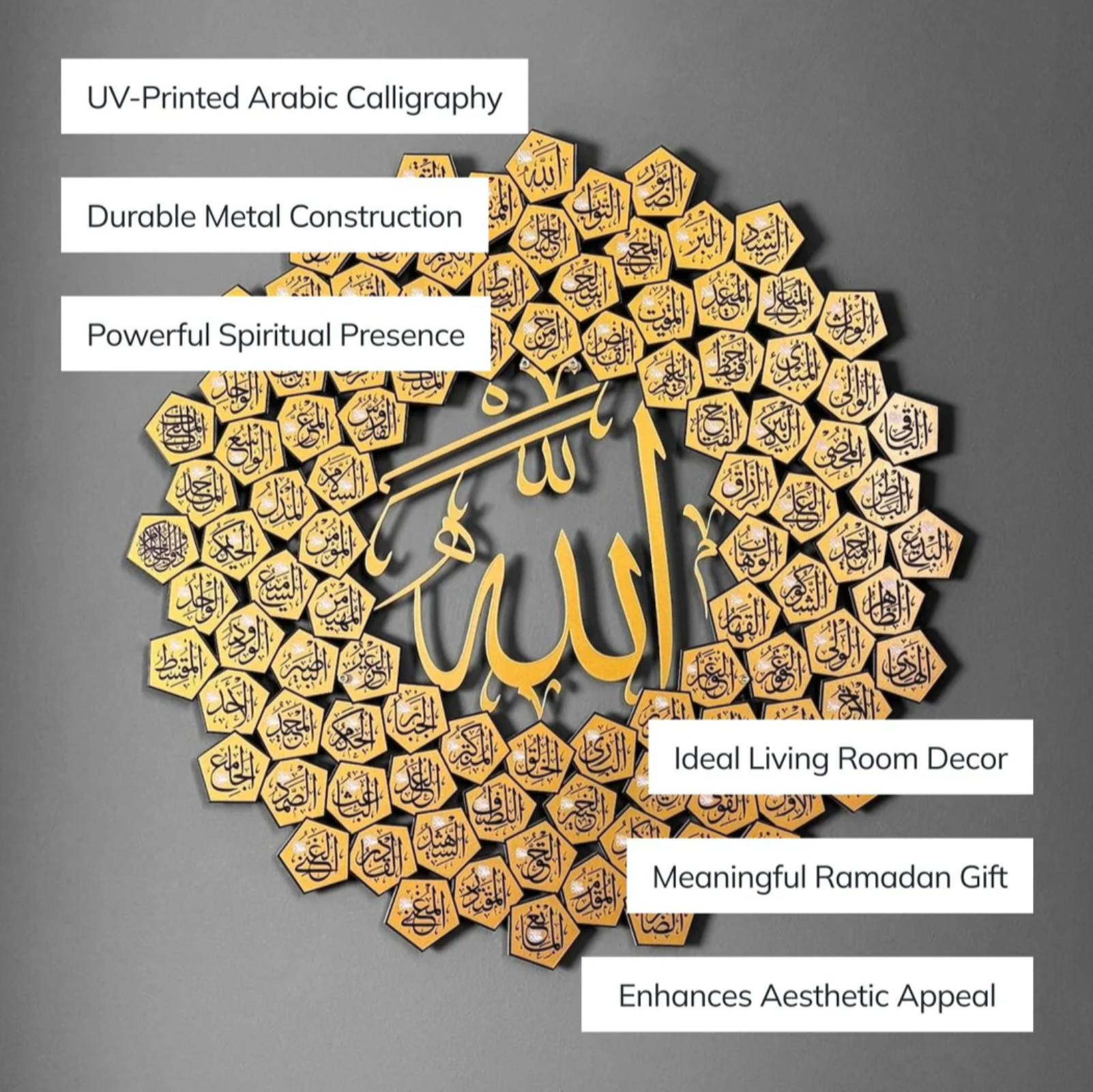 99 Names of Allah(SWT) Islamic Wall Art