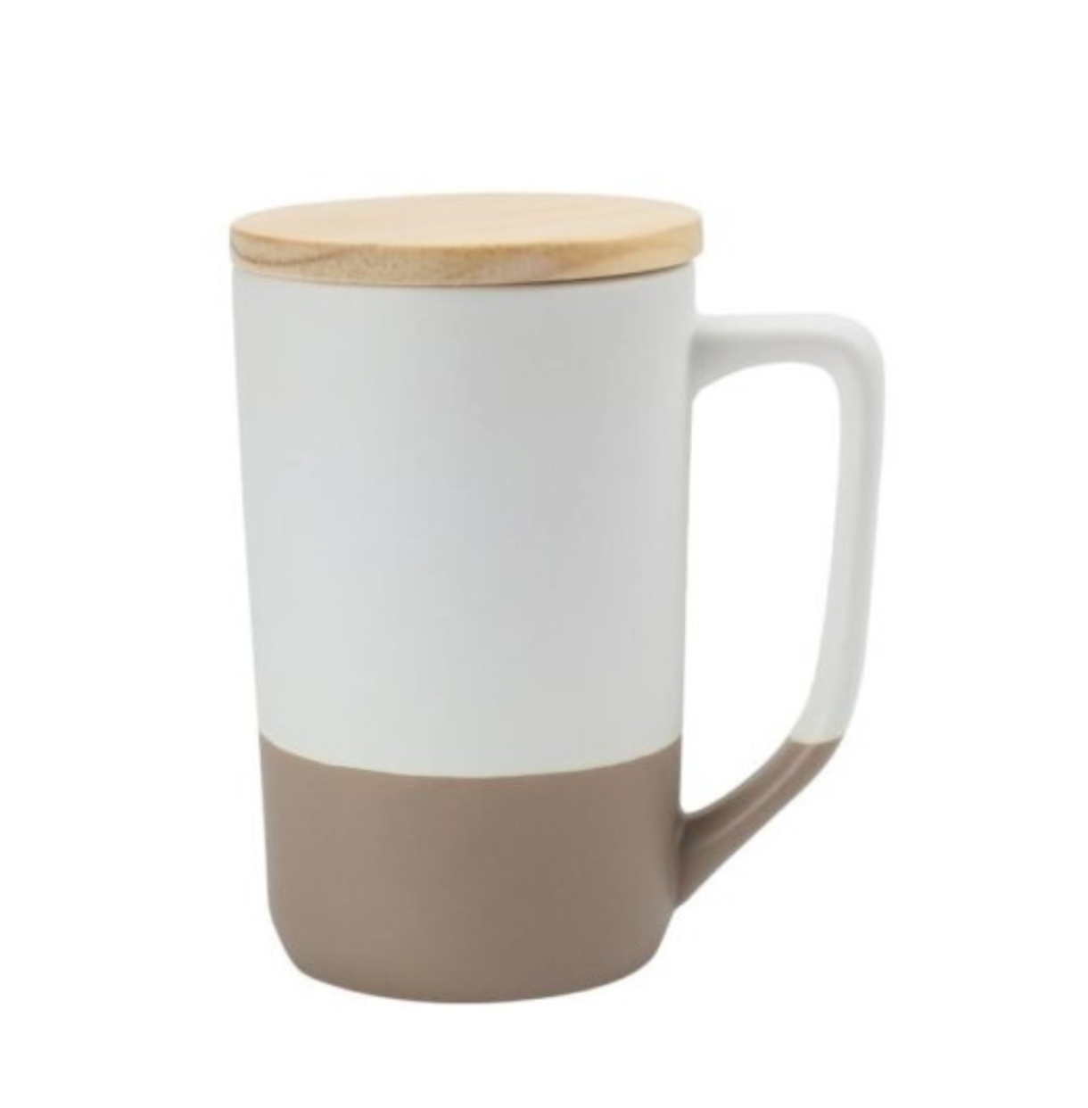 Ceramic Mug with Clay Bottom.