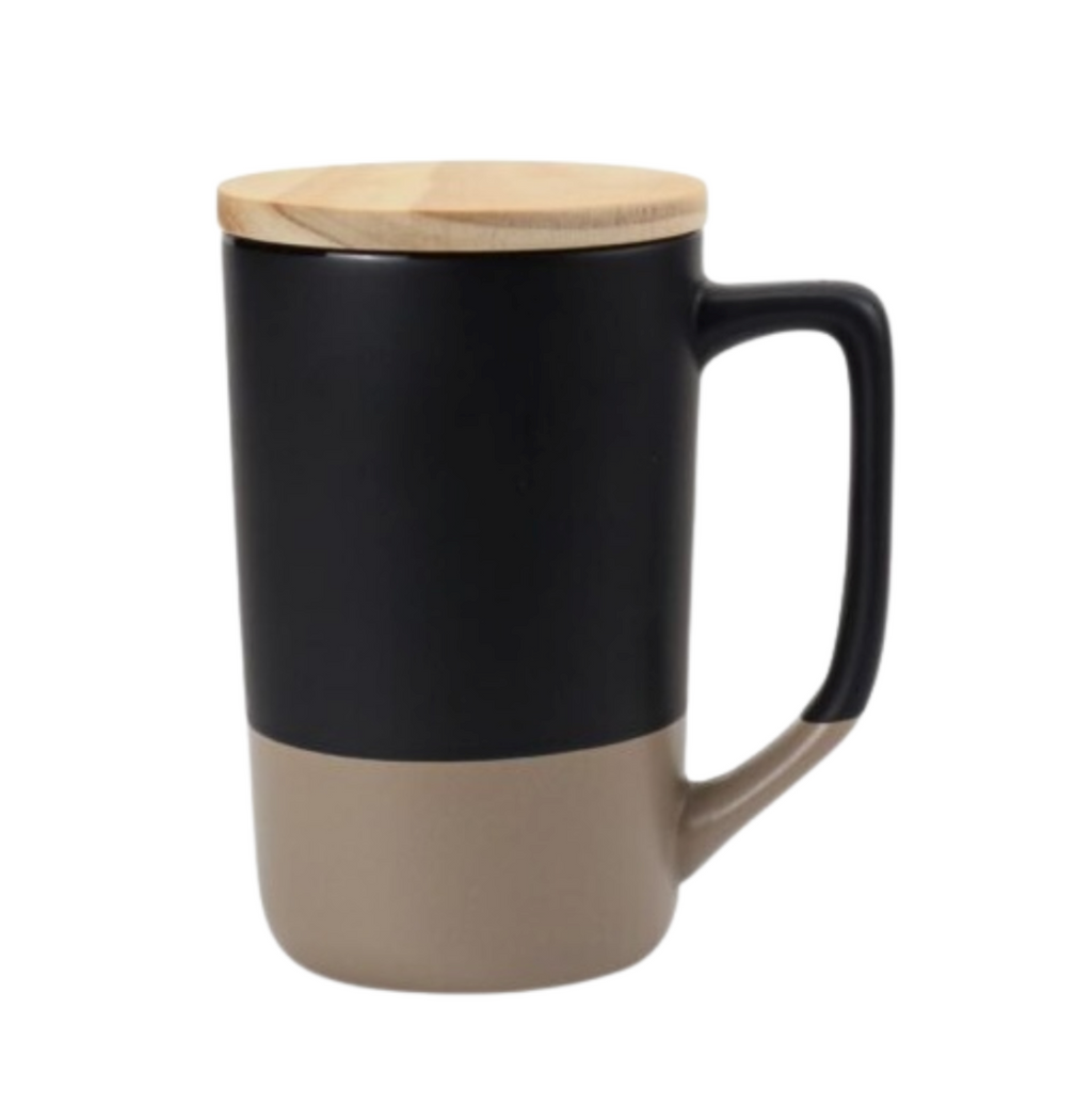 Ceramic Mug with Clay Bottom.