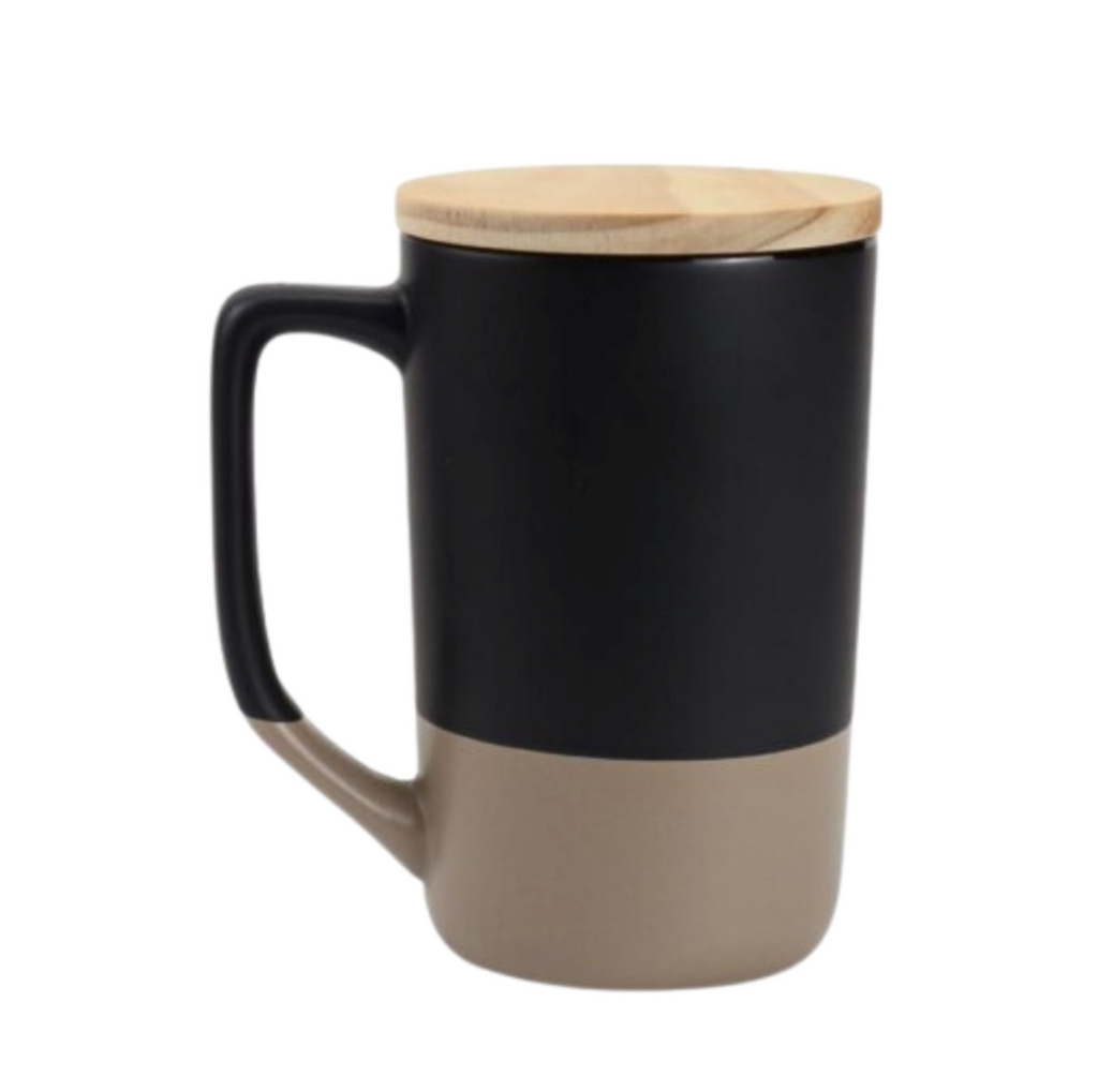 Ceramic Mug with Clay Bottom.