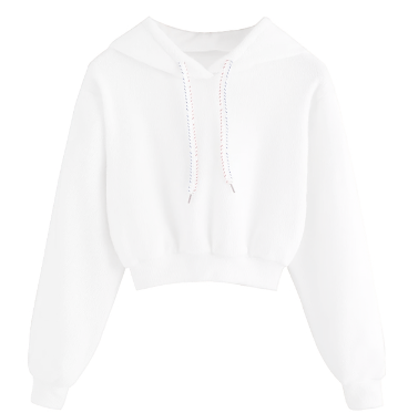Crop Top Hoodie Activewear.