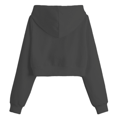 Crop Top Hoodie Activewear.