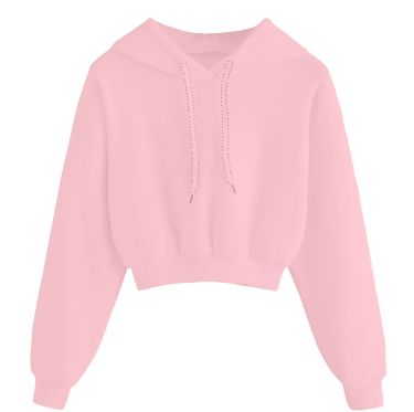 Crop Top Hoodie Activewear.