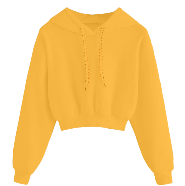 Crop Top Hoodie Activewear.