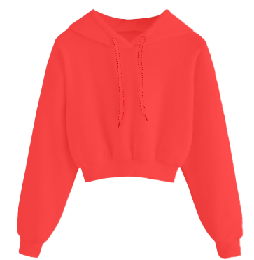 Crop Top Hoodie Activewear.