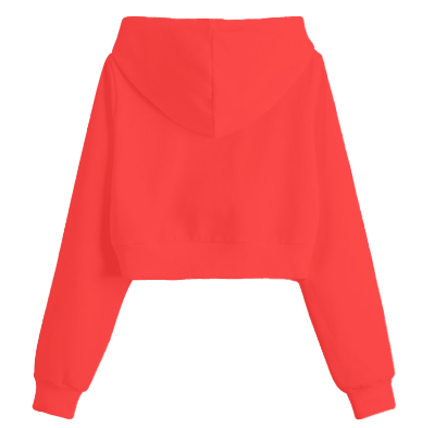 Crop Top Hoodie Activewear.