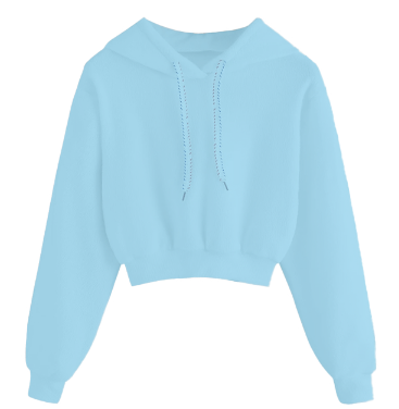 Crop Top Hoodie Activewear.