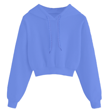 Crop Top Hoodie Activewear.