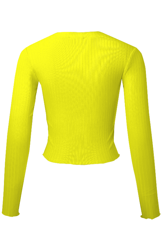 Long Sleeve Crop Top.