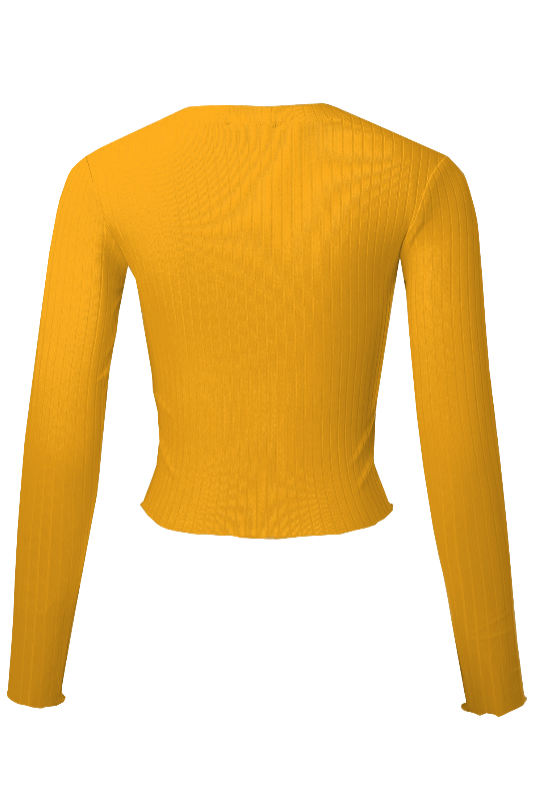 Long Sleeve Crop Top.