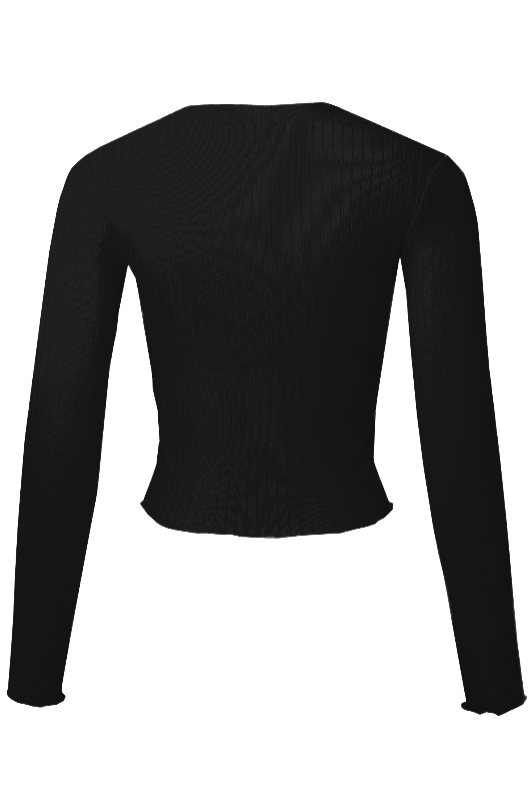 Long Sleeve Crop Top.