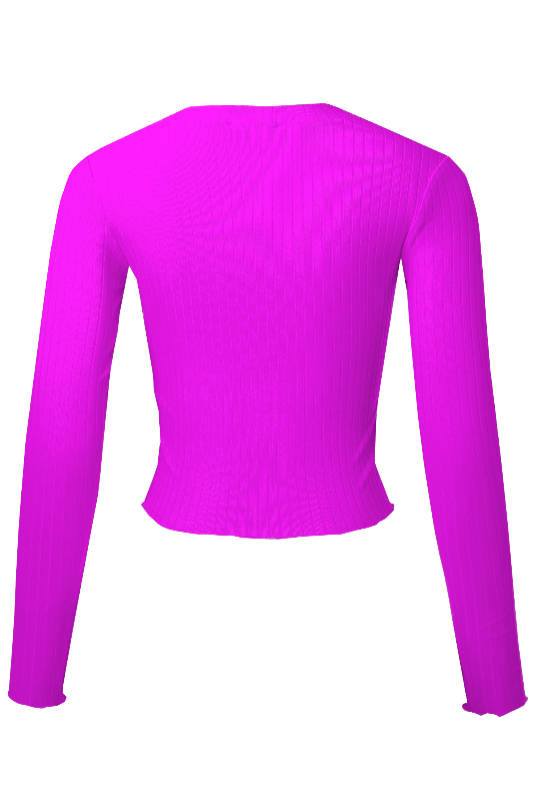 Long Sleeve Crop Top.