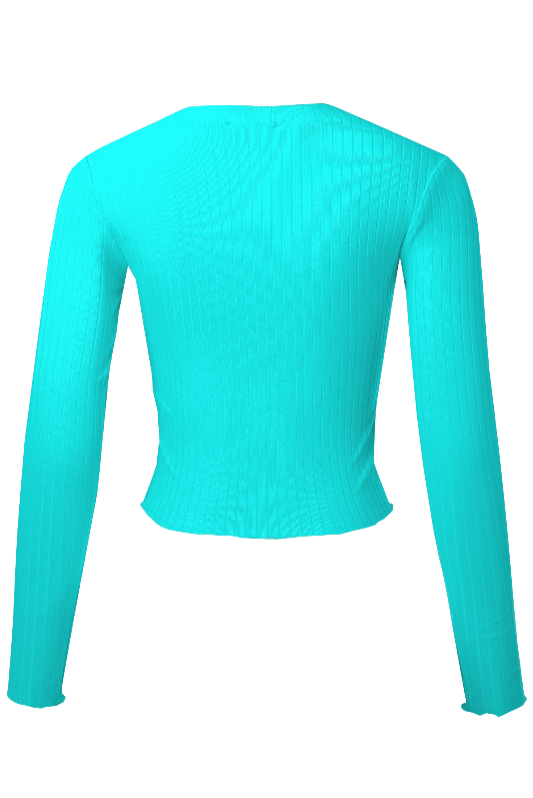 Long Sleeve Crop Top.
