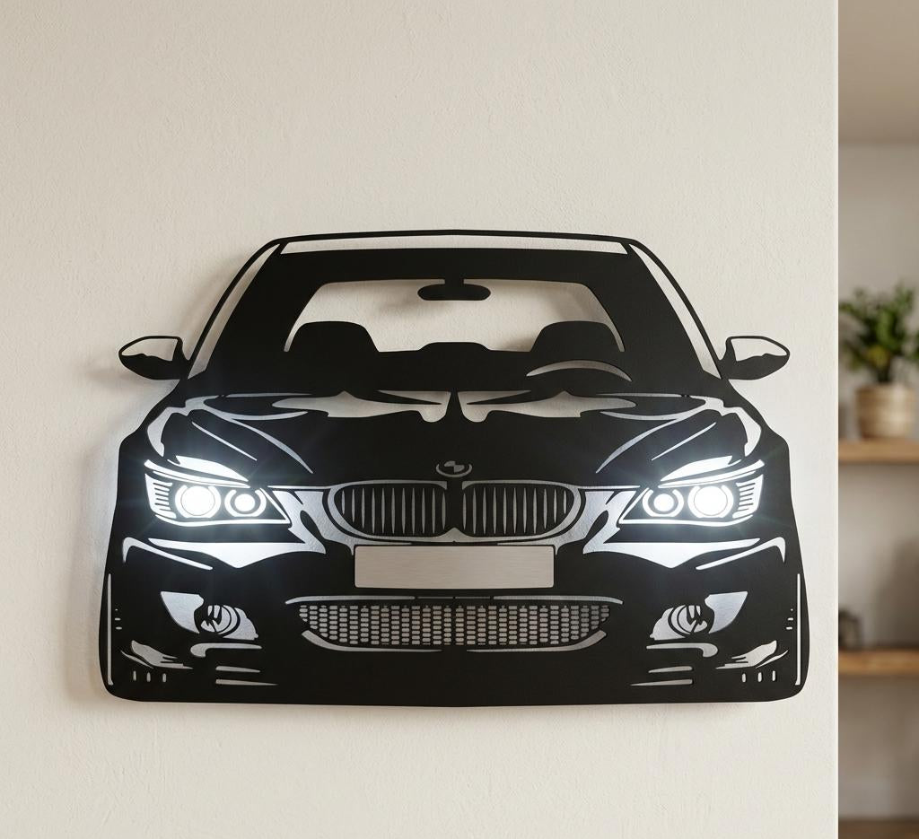 BMW Style Acrylic LED Neon Wall Art