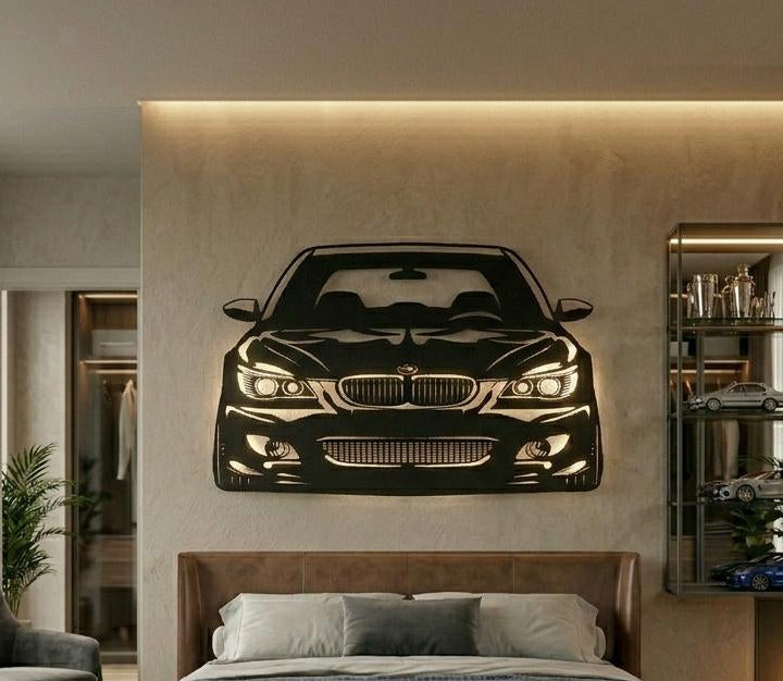 BMW Style Acrylic LED Neon Wall Art