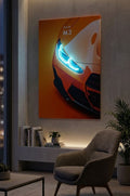 BMW M3 Premium Neon Glow Wall Art