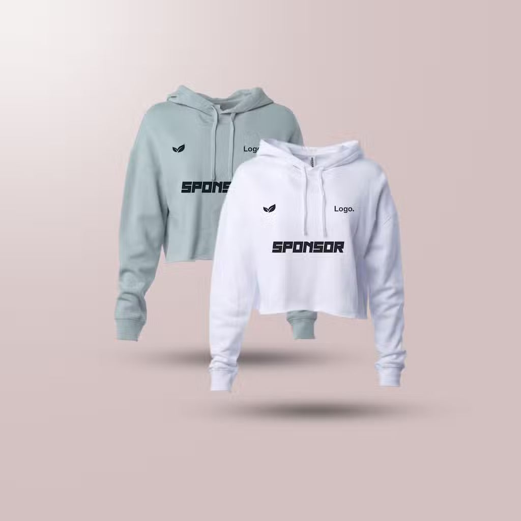 Crop Top Hoodie Activewear.