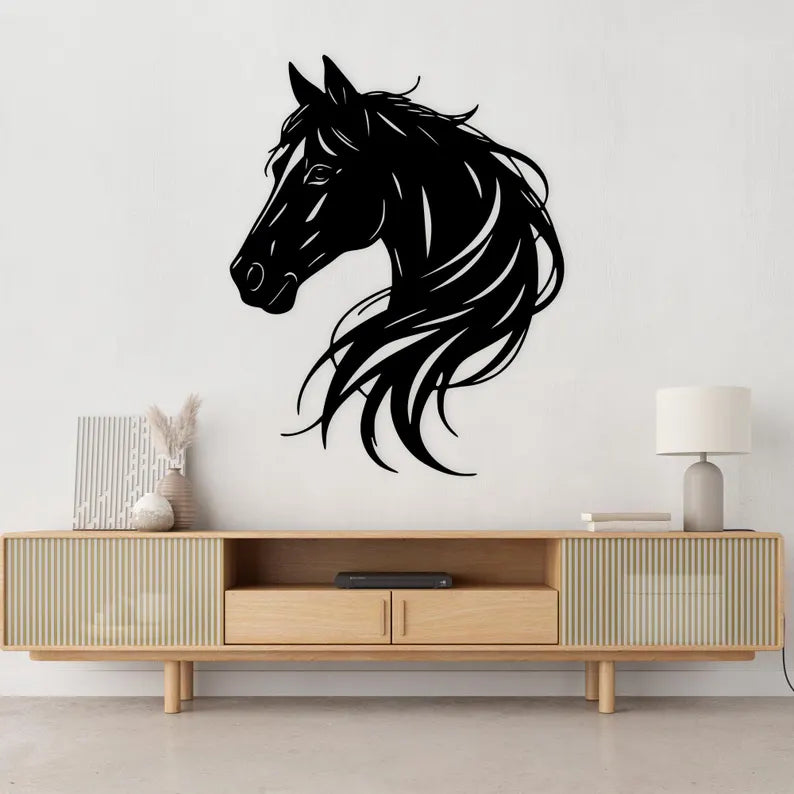 Majestic Horse Head Acrylic Wall Art