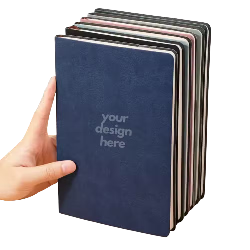 Soft Leather A5 Notebook.