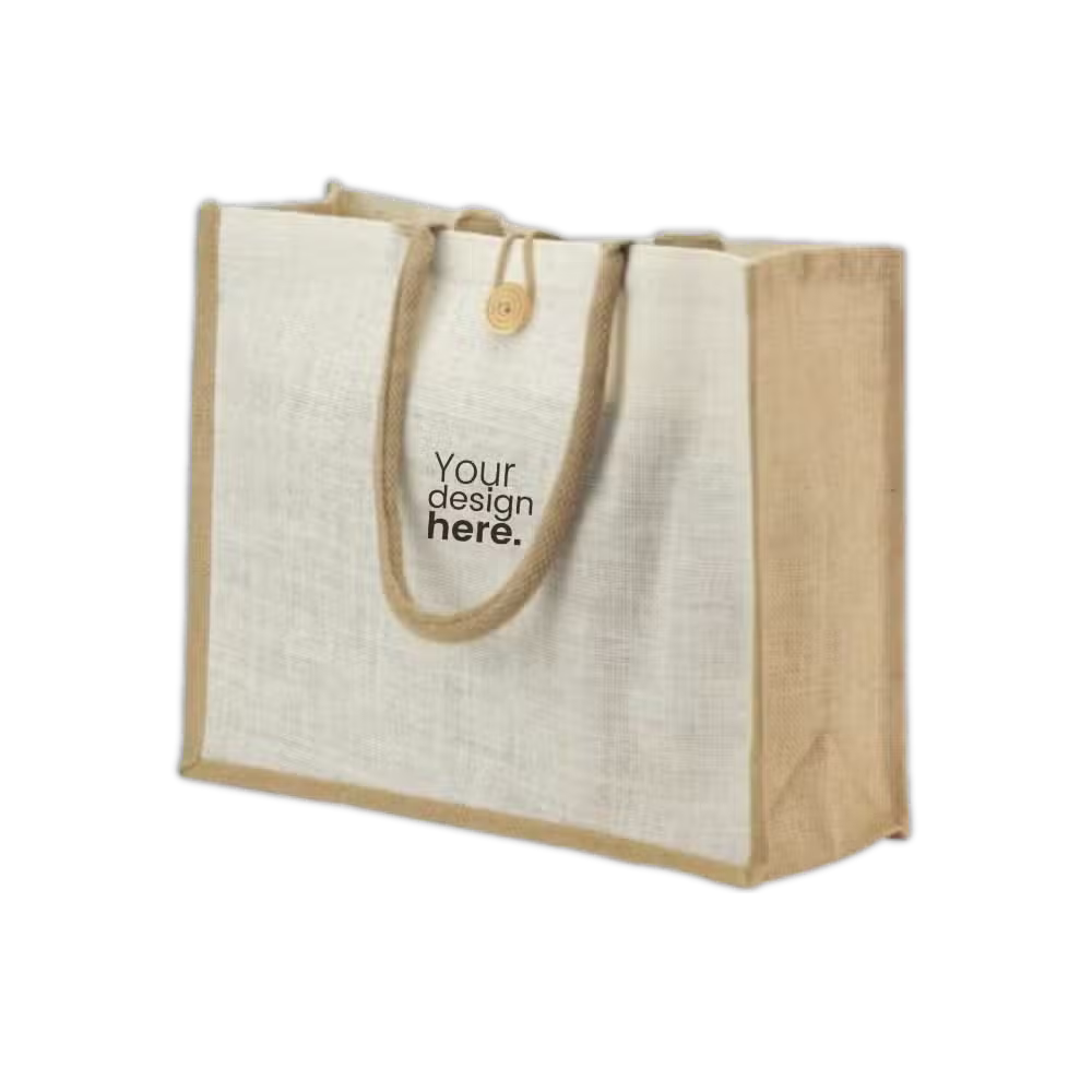 Canvas Jute Bags with Button.