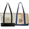 Two tone tote bags.