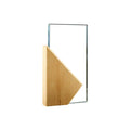 Rectangle Wooden Crystal Award.