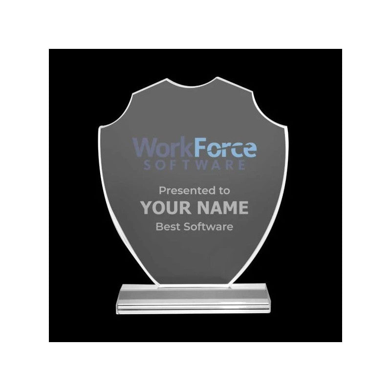 Victorian Shield Crystal Award